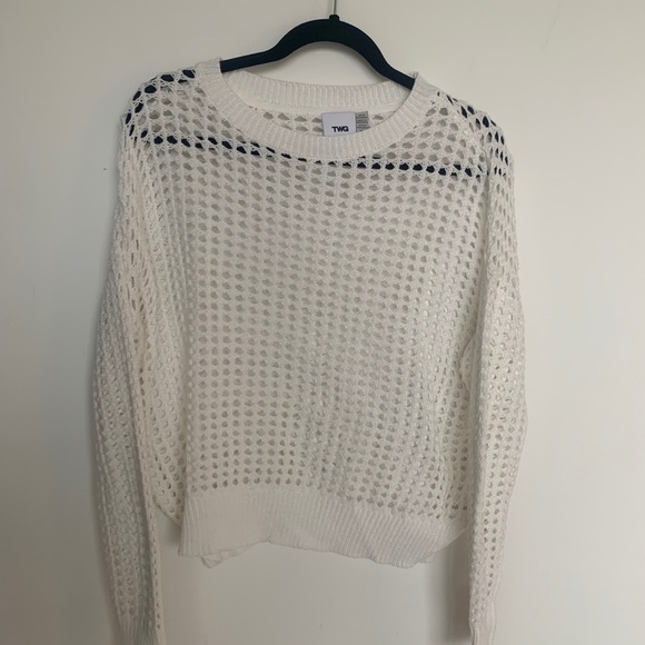 TWG white knit sweater - Picture 1 of 4